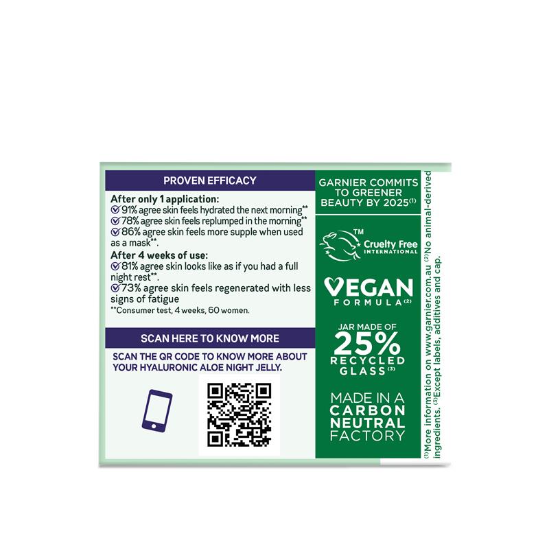 Load image into Gallery viewer, Garnier Skin Active Hyaluronic Aloe Night Jelly Moisturiser 50ml
