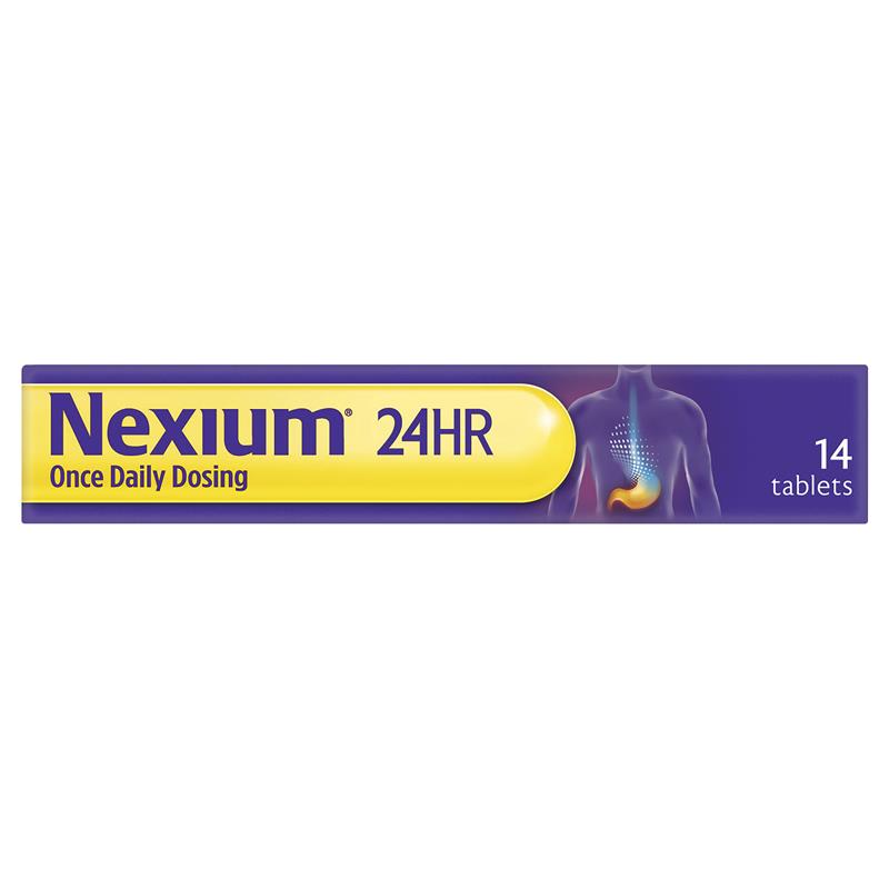 Load image into Gallery viewer, Nexium 24hr Heartburn &amp; Acid Reflux Relief 20mg 14 Tablets
