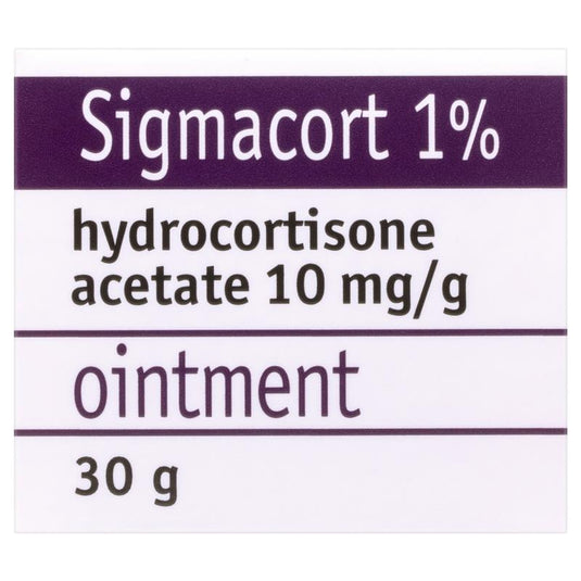 Sigmacort 1% Ointment 30g - Hydrocortisone (S3)