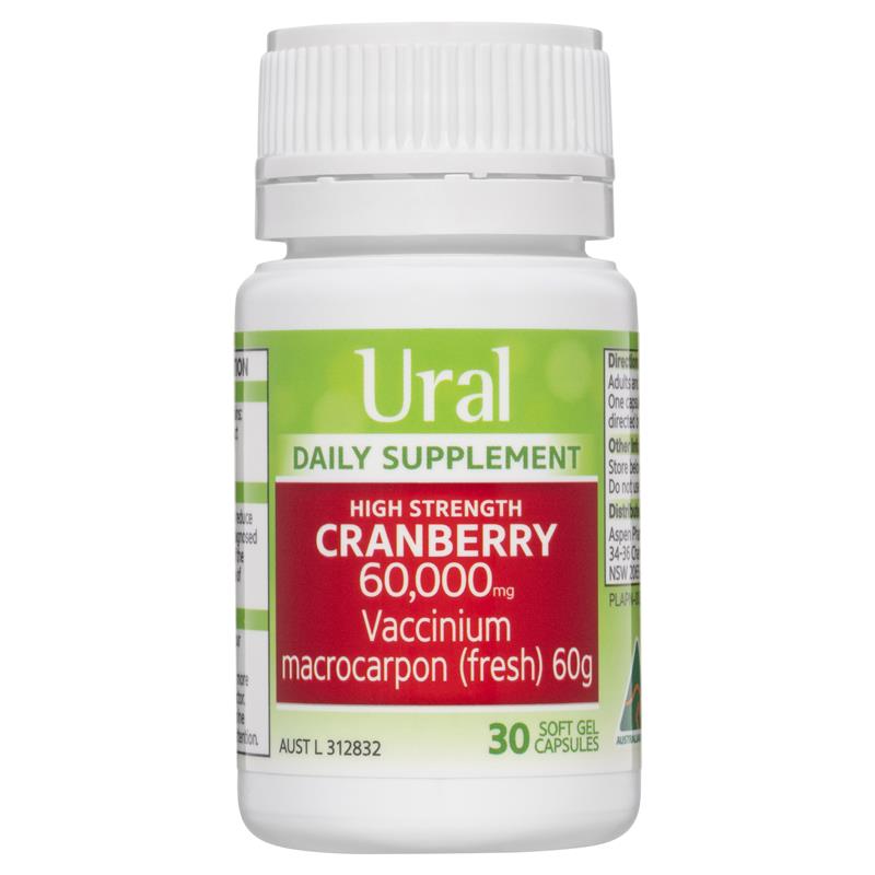 Load image into Gallery viewer, Ural High Strength Cranberry 60000mg 30 Capsules
