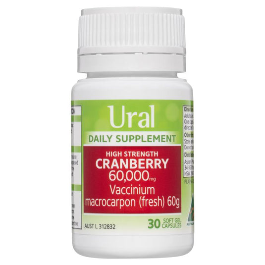 Ural High Strength Cranberry 60000mg 30 Capsules