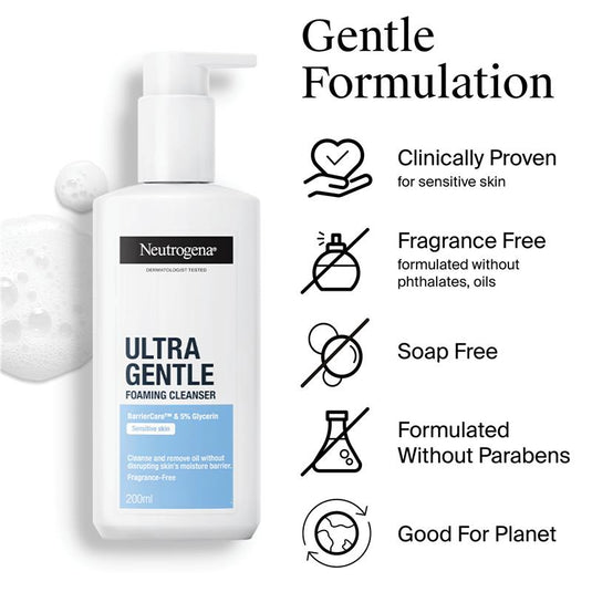 Neutrogena Ultra Gentle Foaming Cleanser 200ml