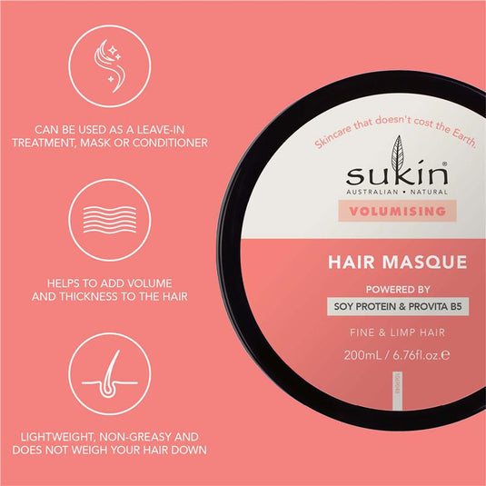 Sukin Volumising Hair Masque 200ml