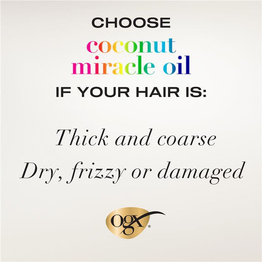 Ogx Extra Strength Damage Remedy + Hydrating & Repairing Coconut Miracle Oil Conditioner For Damaged & Dry Hair 385mL