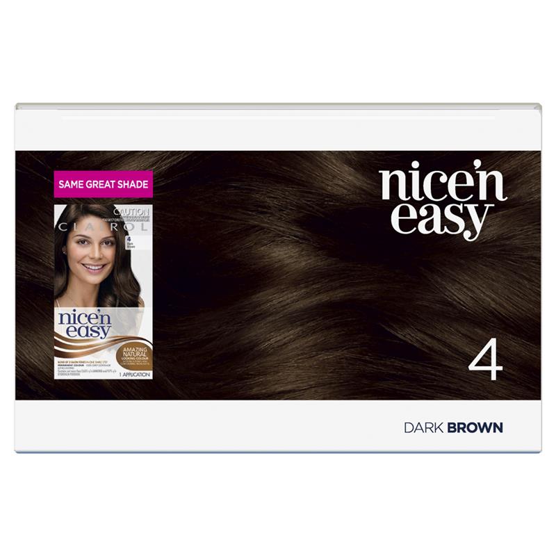 Load image into Gallery viewer, Clairol Nice N Easy 4 Natural Dark Brown Permanent Hair Colour
