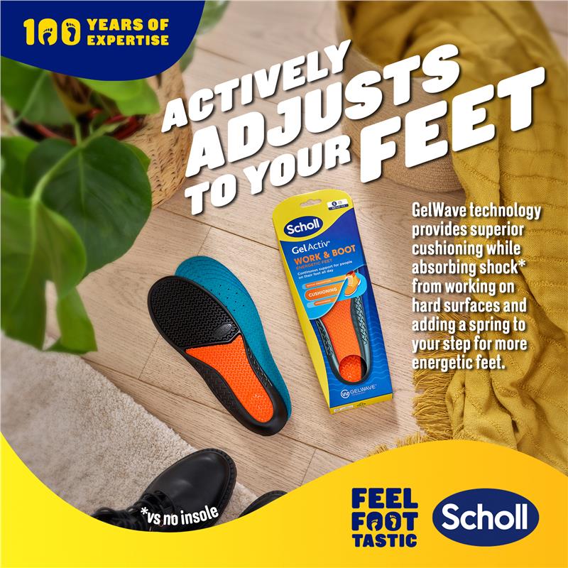 Load image into Gallery viewer, Scholl Gel Activ Insole Work &amp; Boot Small
