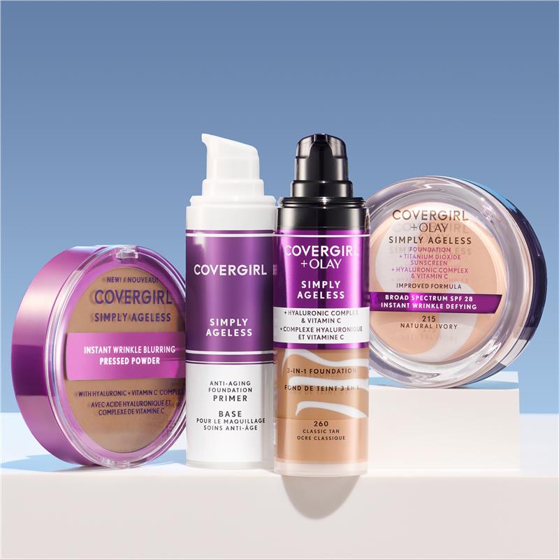 Load image into Gallery viewer, Covergirl Olay Simply Ageless 3in1 Liquid Foundation Golden Tan
