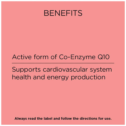 GO Healthy CoQ10 Ubiquinol 100mg 60 Capsules