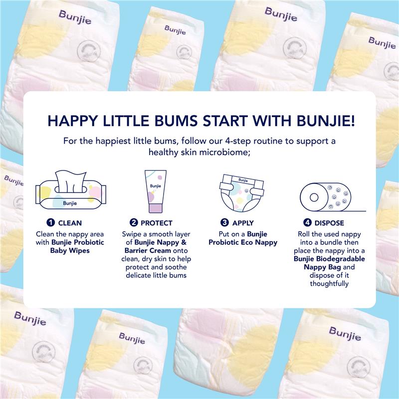 Load image into Gallery viewer, Bunjie Probiotic Eco Nappies Size 2, 4-7 kg, 48 Pack
