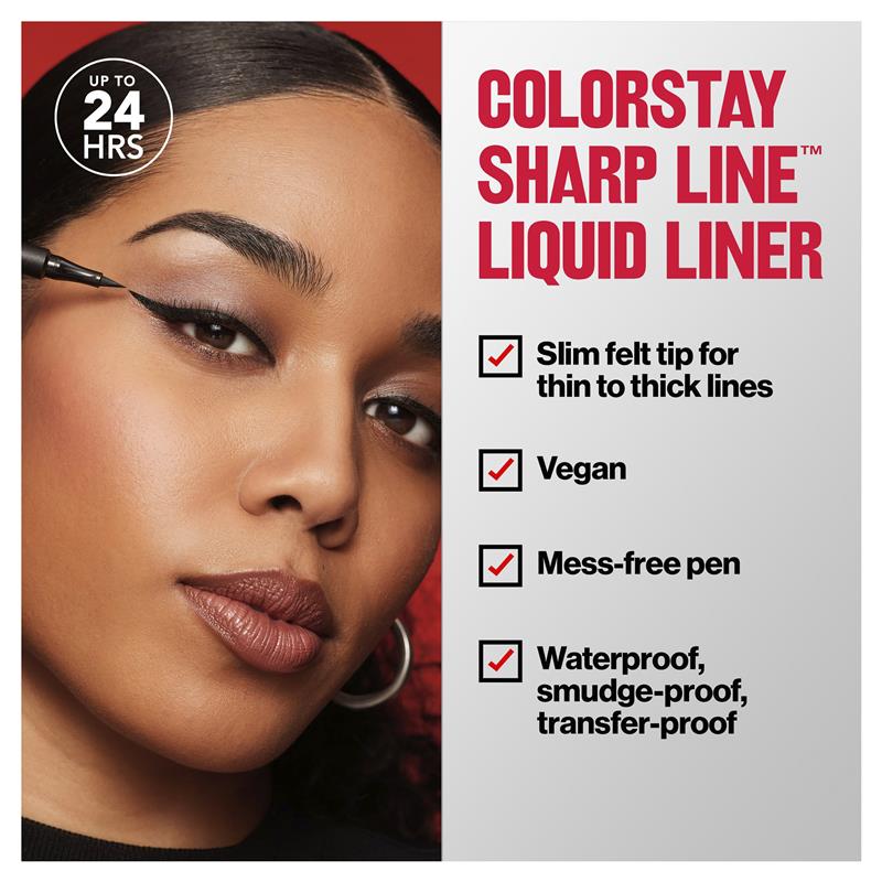 Load image into Gallery viewer, Revlon ColorStay Sharp Line Liquid Liner Blackest Black
