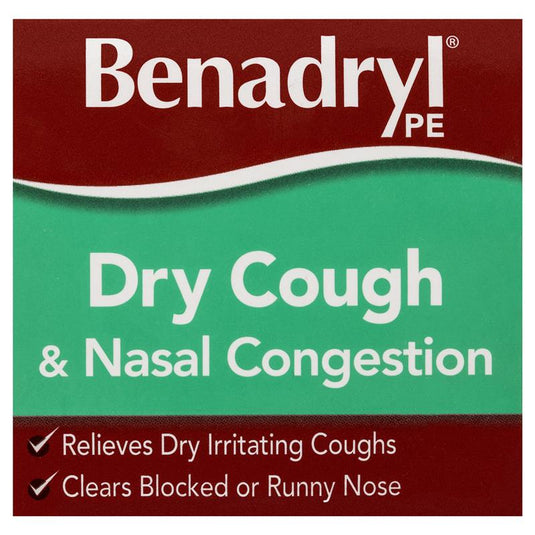 Benadryl PE Dry Cough & Nasal Congestion Non Drowsy Berry Flavour 200mL