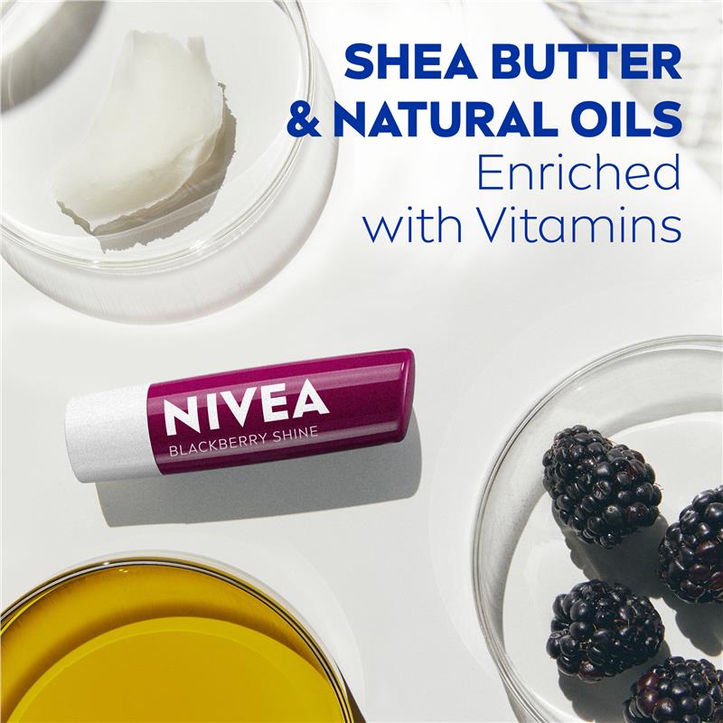 Load image into Gallery viewer, NIVEA Lip Blackberry Shine Lip Balm 4.8g
