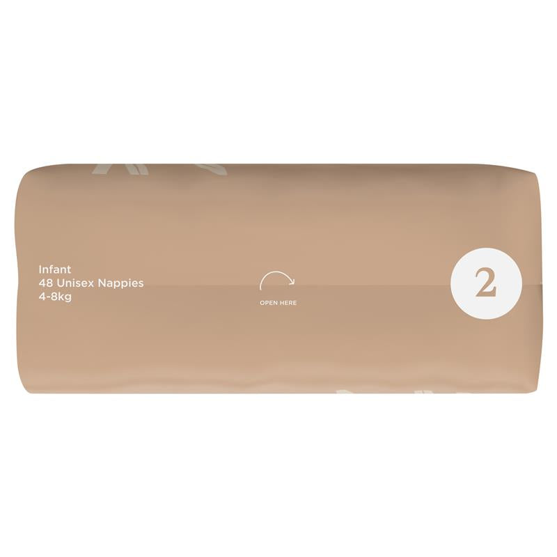Load image into Gallery viewer, Tooshies Eco Nappies with Organic Bamboo Size 2 Infant 4-8kg, 48 Pack
