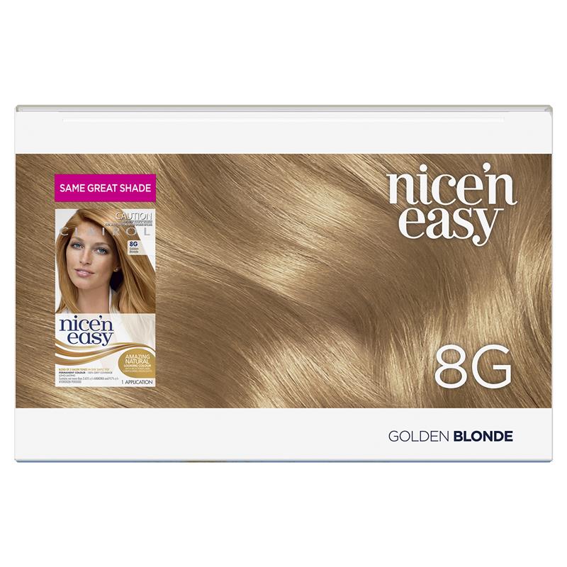 Load image into Gallery viewer, Clairol Nice N Easy 8G Natural Golden Blonde Permanent Hair Colour
