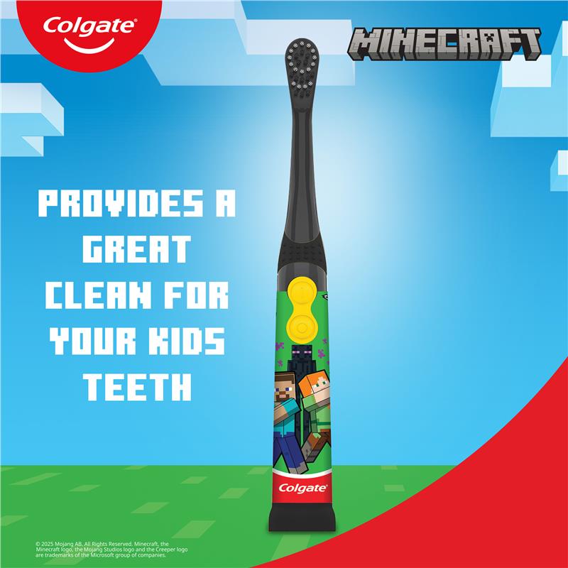 Load image into Gallery viewer, Colgate Toothbrush Kids Sonic Battery Toothbrush Minecraft
