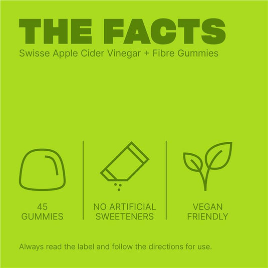 Swisse Apple Cider Vinegar & Fibre Gummies 45 Pack