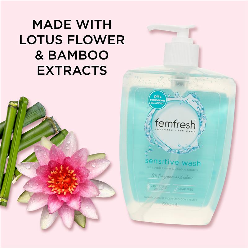 Load image into Gallery viewer, Femfresh Sensitive Wash 600ml
