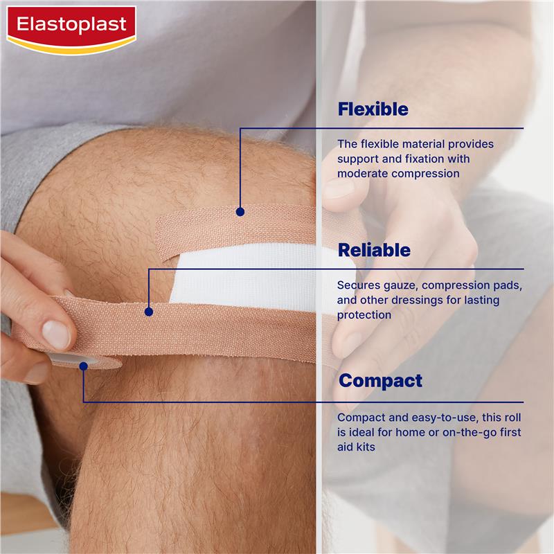 Load image into Gallery viewer, Elastoplast Elastic Fabric Roll Plaster 2.5cm x 3m
