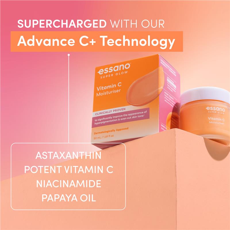 Load image into Gallery viewer, Essano Super Glow Vitamin C Moisturiser 50ml
