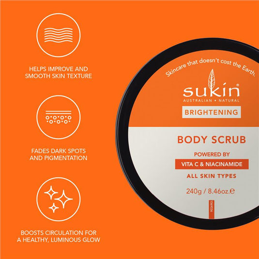 Sukin Brightening Vitamin C & Niacinamide Body Scrub 240g