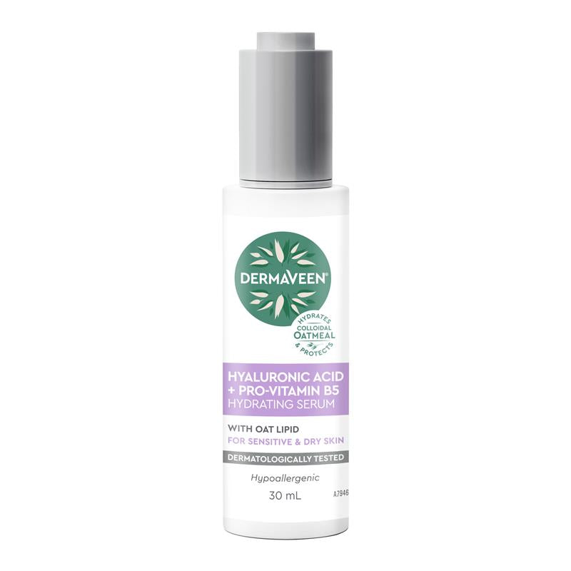 Load image into Gallery viewer, DermaVeen Face Hyaluronic Acid + Pro-Vitamin B5 Hydrating Serum 30ml
