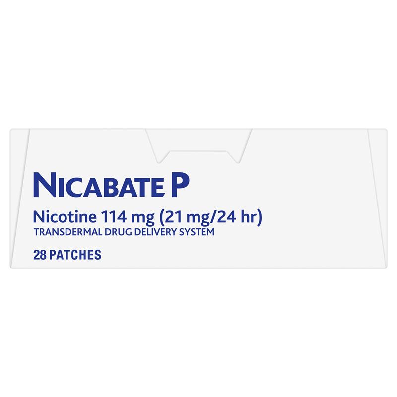 Load image into Gallery viewer, Nicabate P Patch Quit Smoking 21mg 28 Patches
