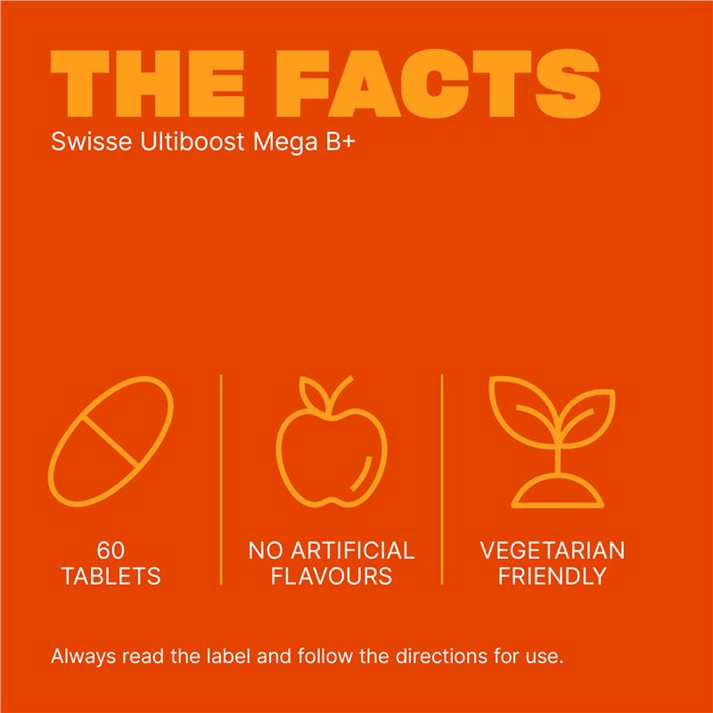 Load image into Gallery viewer, Swisse Ultiboost Mega B + 60 Tablets
