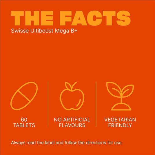 Swisse Ultiboost Mega B + 60 Tablets