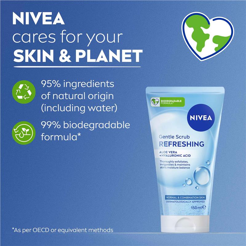 Load image into Gallery viewer, NIVEA Daily Essentials Gentle Refreshing Face Scrub 150ml
