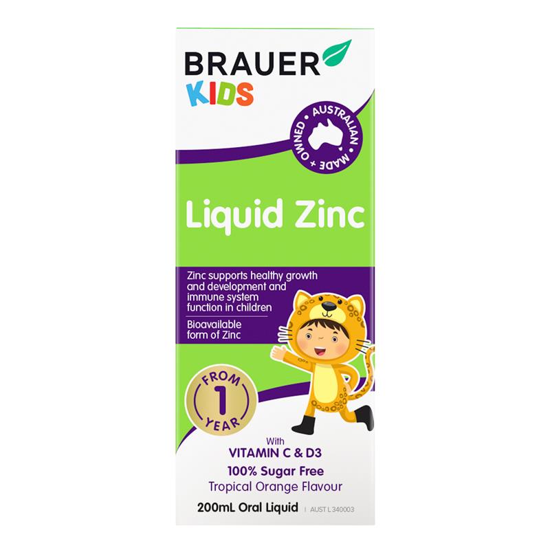 Load image into Gallery viewer, Brauer Kids Liquid Zinc 200ml
