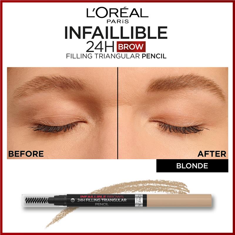 Load image into Gallery viewer, L'Oreal Paris Infallible Brows 24H Filling Triangular Pencil 7.0 Blonde

