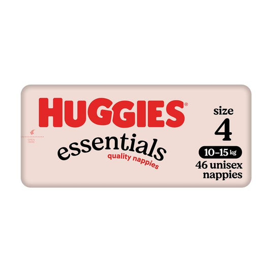 Huggies Essentials Size 4 10-15kg 46 Nappies