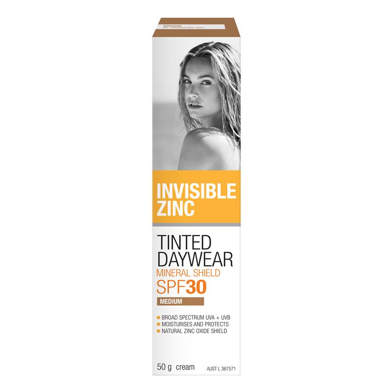 Load image into Gallery viewer, Invisible Zinc Tinted Daywear Medium SPF 30+ 50g
