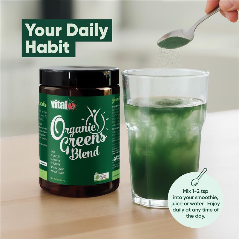 Load image into Gallery viewer, Vital Organic Greens Powder 200g Exclusive Size

