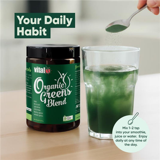 Vital Organic Greens Powder 200g Exclusive Size
