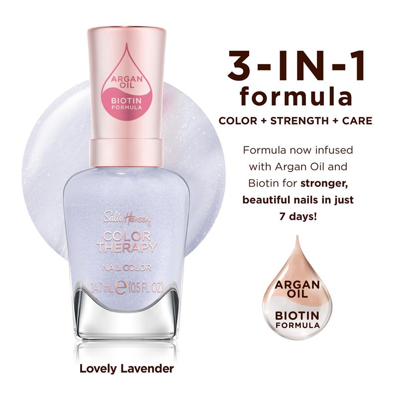 Load image into Gallery viewer, Sally Hansen Color Therapy Nail Polish Lovely Lavender 14.7ml
