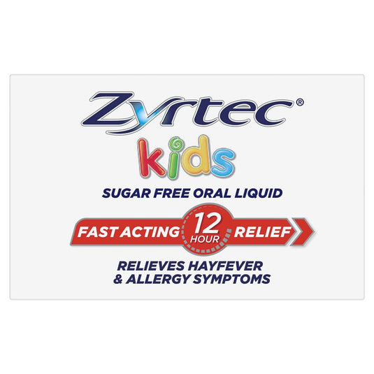 Zyrtec Kids Antihistamine Allergy & Hayfever Oral Liquid Bubblegum 60ml