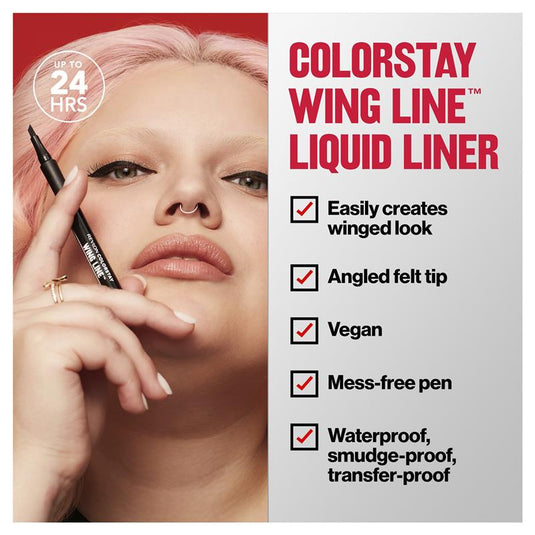 Revlon ColorStay Wing Line Liquid Liner Blackest Black