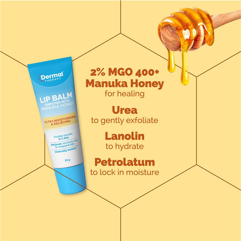 Load image into Gallery viewer, Dermal Therapy Lip Balm Manuka Honey 10g
