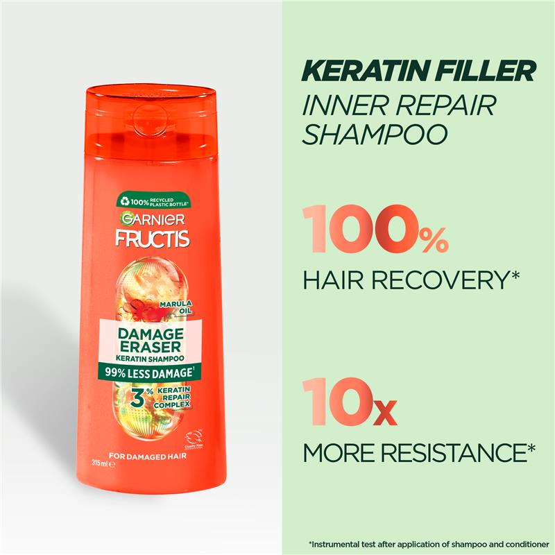 Load image into Gallery viewer, Garnier Fructis Damage Eraser Shampoo 315ml
