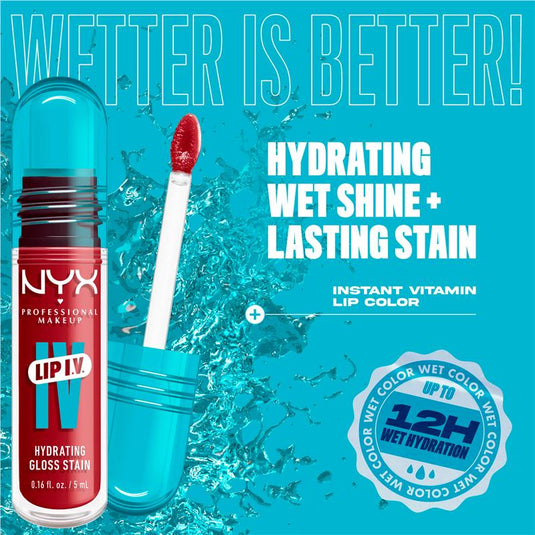 NYX Lip IV Hydrating Gloss Stain Blush Rush