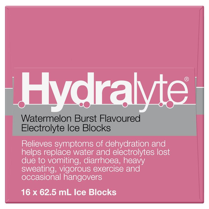 Load image into Gallery viewer, Hydralyte Electrolyte Ice Blocks Watermelon 16
