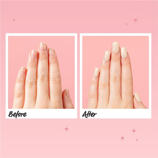 Glam By Manicare Glam Ready Pre-Glued Nails Barefoot In Bail 30 Pieces