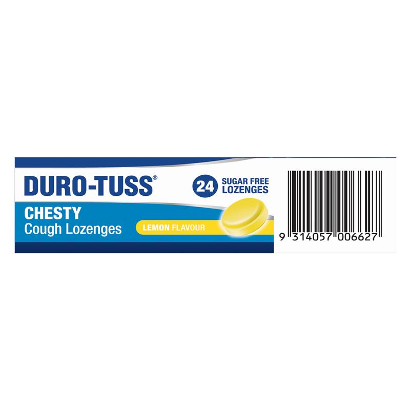 Load image into Gallery viewer, DURO-TUSS Chesty Cough Lozenges Lemon 24 Lozenges
