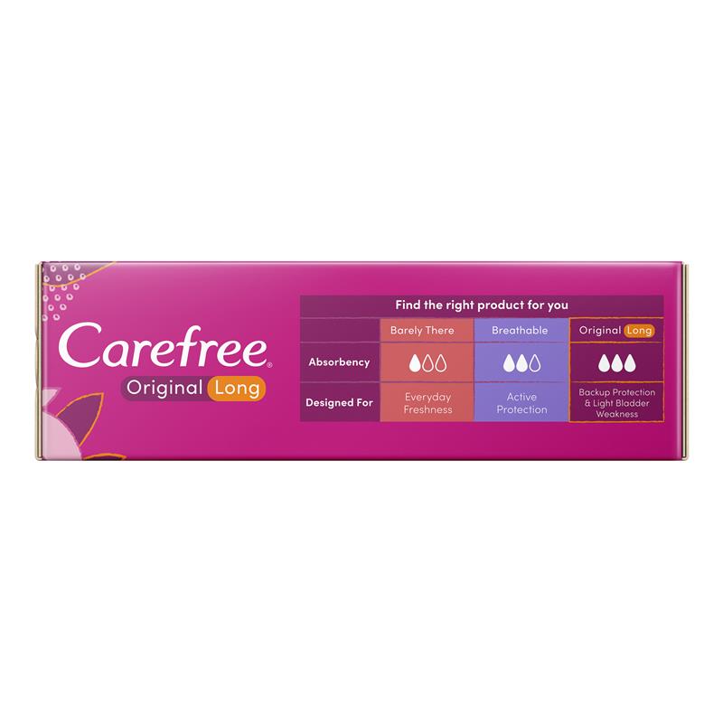 Load image into Gallery viewer, Carefree Longs Original Unscented Panty Liners 30 Pack
