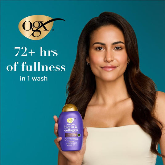 Ogx Thick & Full + Volumising Biotin & Collagen Shampoo For Fine Hair 385mL