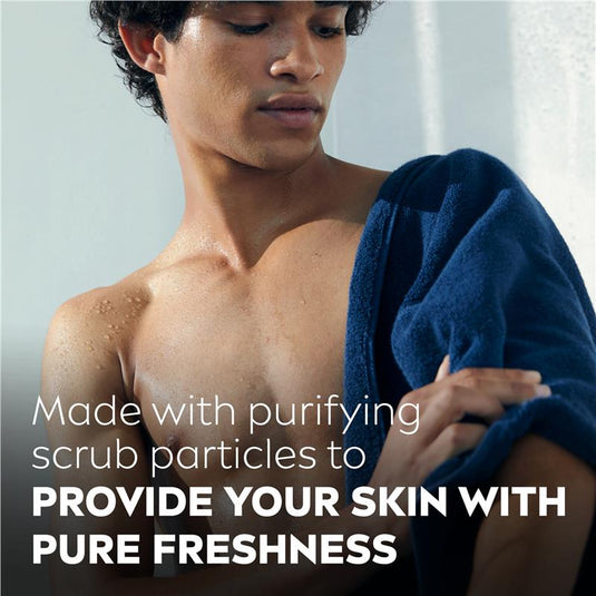 NIVEA MEN Pure Impact 3-IN-1 Shower Gel Body Wash 500ml