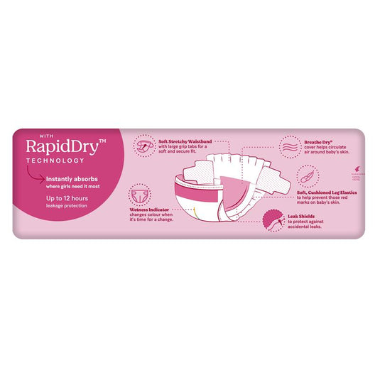 Huggies Ultra Dry Nappies Size 5 Girl 13-18kg Bulk 32 Pack