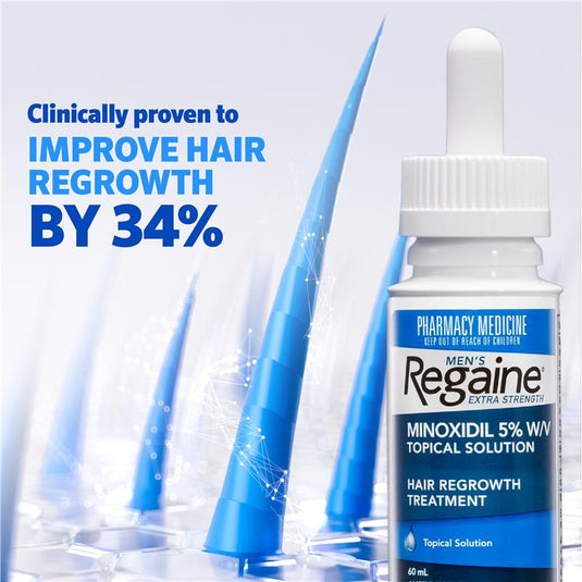 Regaine Mens 5% Minoxidil Solution Hair Regrowth Treatment 4 x 60ml