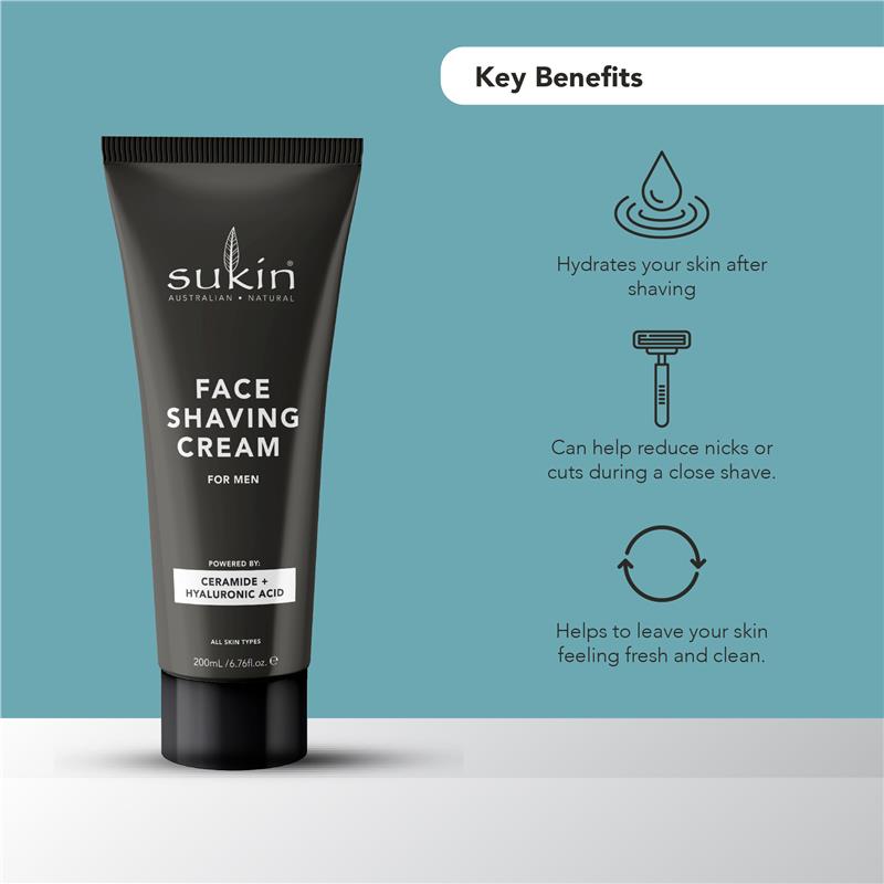 Load image into Gallery viewer, Sukin For Men Shaving Cream 200ml
